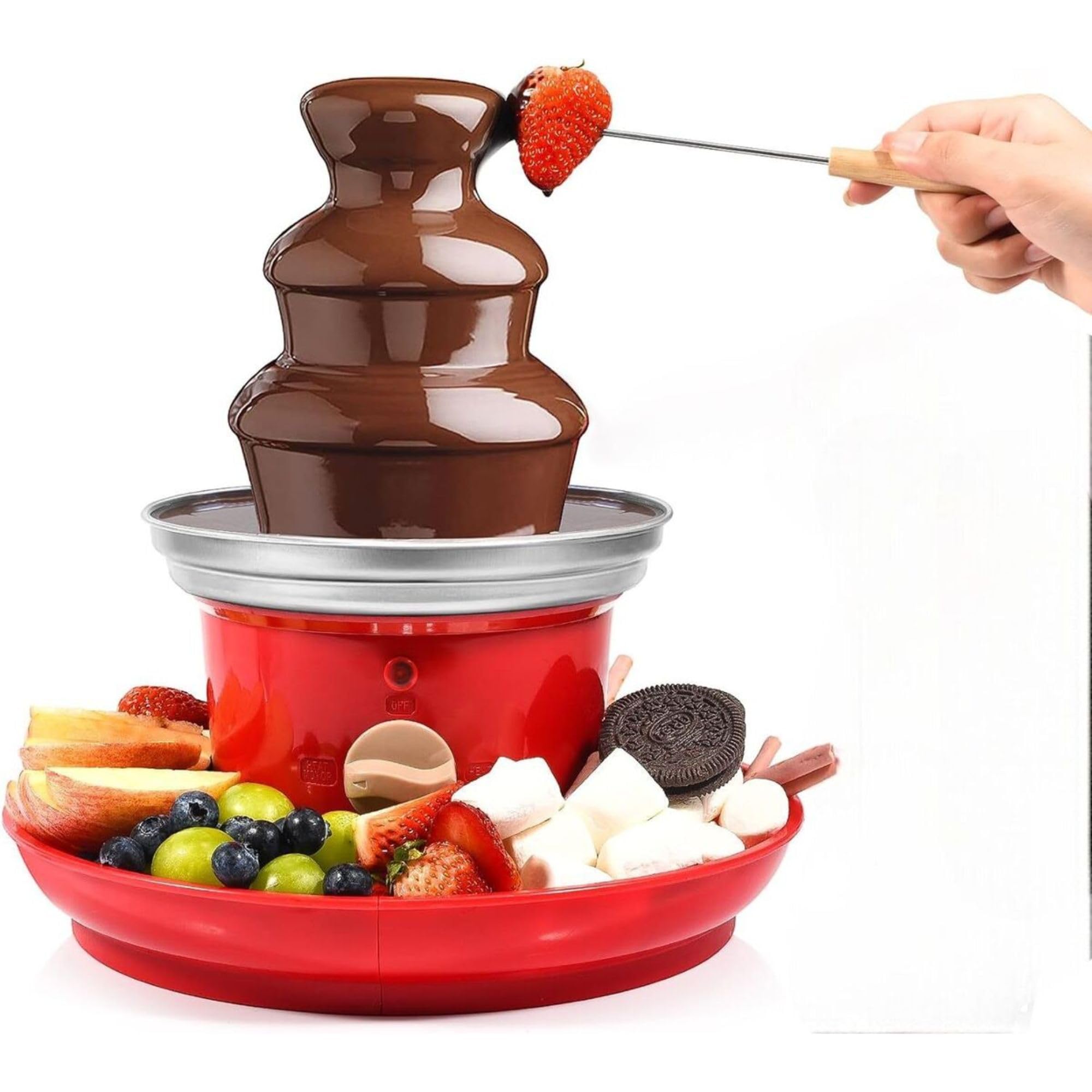 Fontana elettrica per fonduta di Cioccolato a 3 Livelli