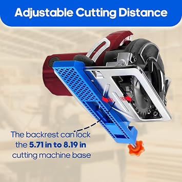 Adjustable Circular Saw Guide Rail for 4 Inches Base Mini Track Saw Guide Rail Adapter Precision Wood Cutting Cutting Machine Guide