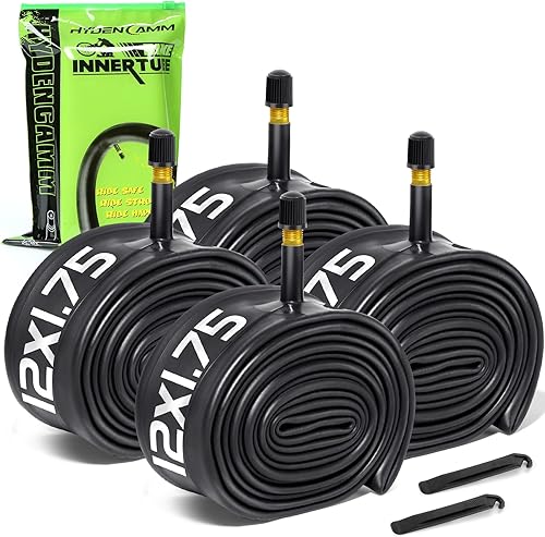 Juego de 4 tubos de bicicleta de 12"/16"/18"/20"/24"/26"/27.5"/29" x1.75/1.95/2.10/2.125 con 2 palancas para neumáticos, tubo de bicicleta de 32 mm