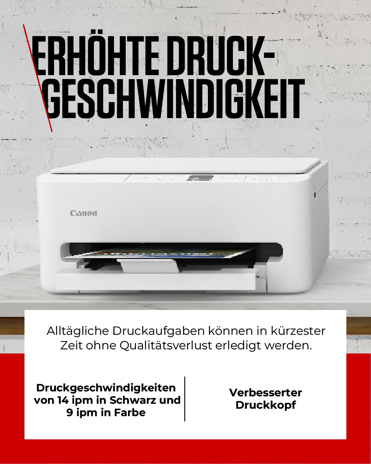 Canon PIXMA TS6550I WLAN-Multifunktionsdrucker mit Papierkassette und Frontbedienung