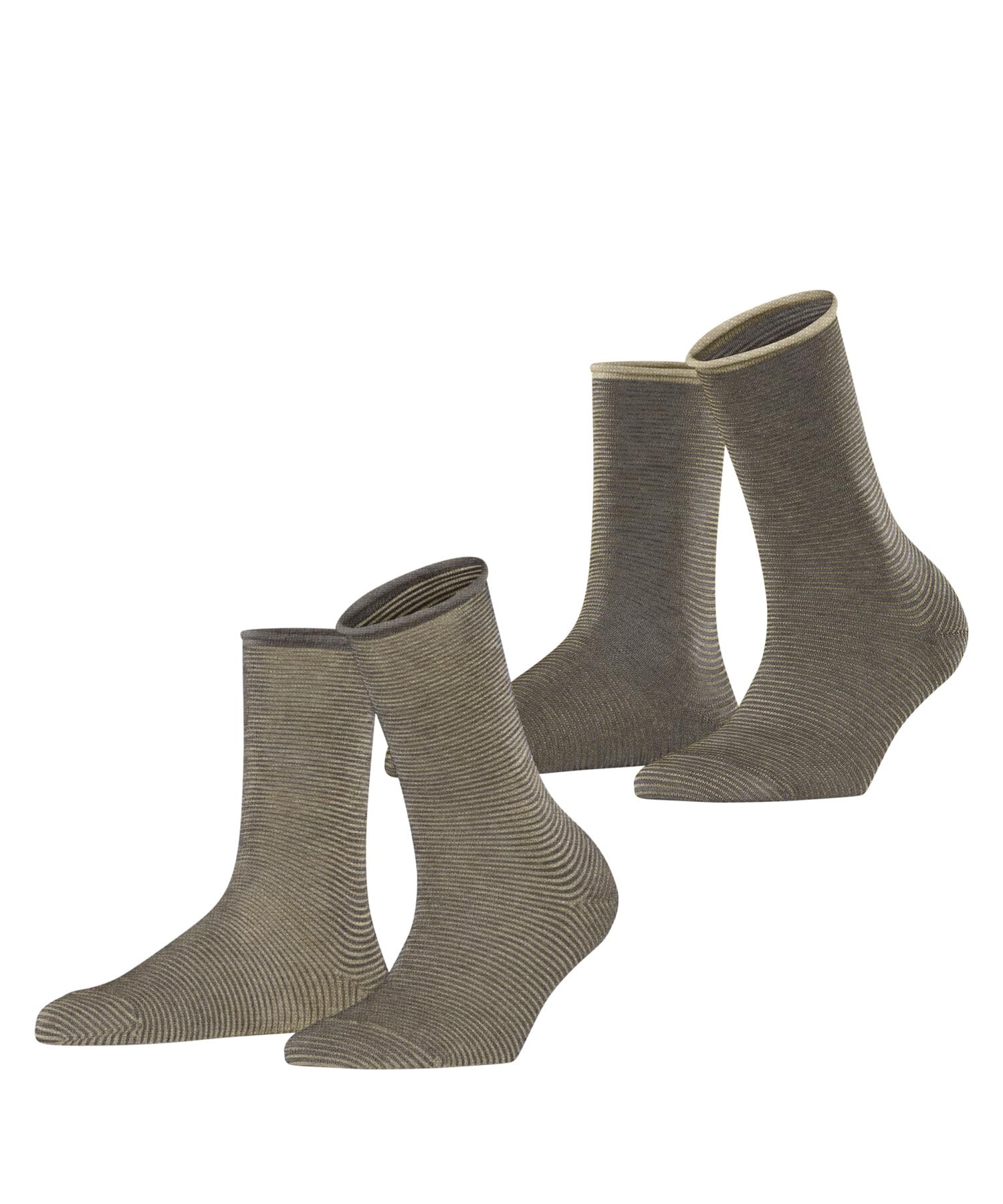 ESPRIT Damen Allover Stripe Multipack W So Baumwolle Gemustert Socken