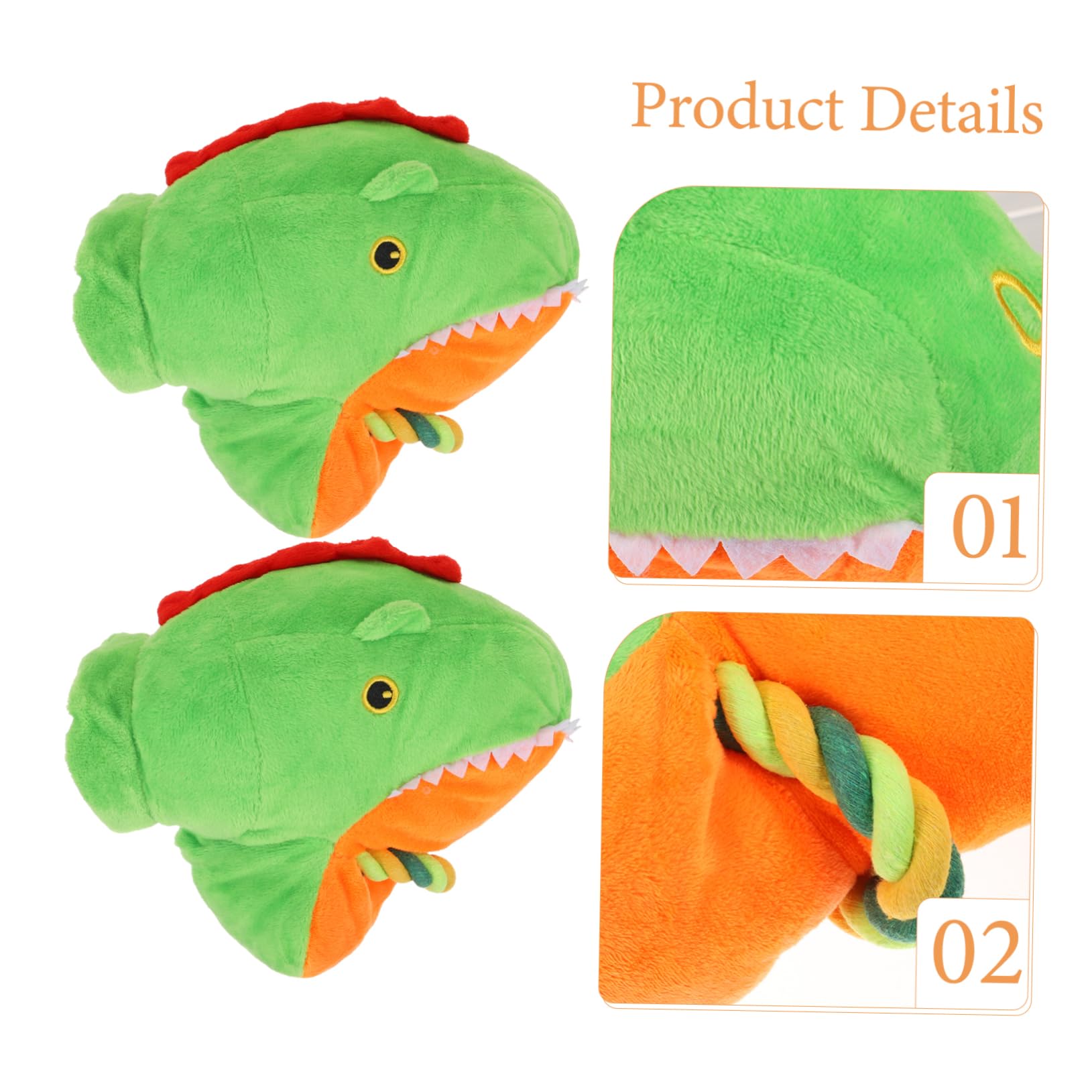BESPORTBLE 3piezas Juguete De Mascota Interactivo De Peluche para Perros y Cachorros Guante De Resistente Mordidas para Entrenamiento Squeaky Toy para Perros Pequeños y Medianos