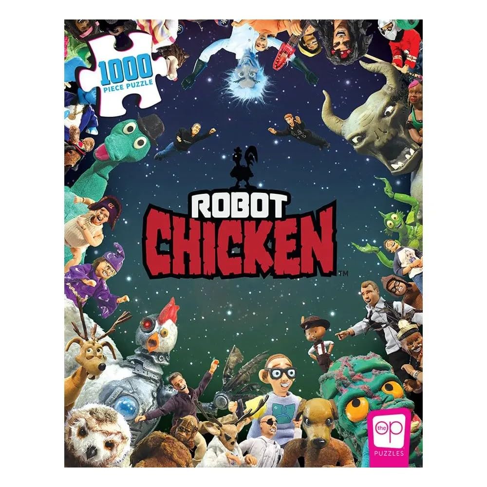 USAopoly Robot Chicken Puzzle – 1000 Teile, Bunt & Witzig. Perfekt Für Fans Der Serie Und Puzzle-Liebhaber!