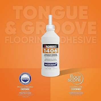 Roberts 1406 Tongue & Groove Flooring Adhesive - 1 Pint (473 mL)