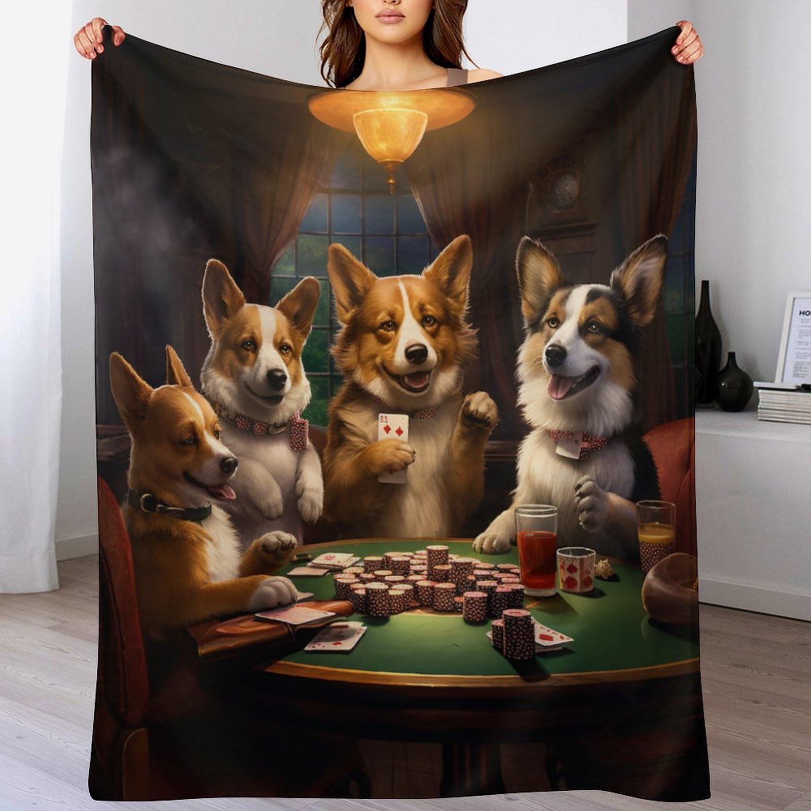 3D Cute Dog Plush Bed Blanket, Flannel Blanket for Kids Teen Young Boys Girls Throw Blanket Modern Fashion Anti-pilling Blanket for Couch Bed Sofa(130×180cm) — image 1