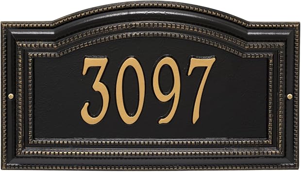 Comfort House Aluminum Metal Address Plaque - Custom Address Sign Personalized With Your House Number # J0220