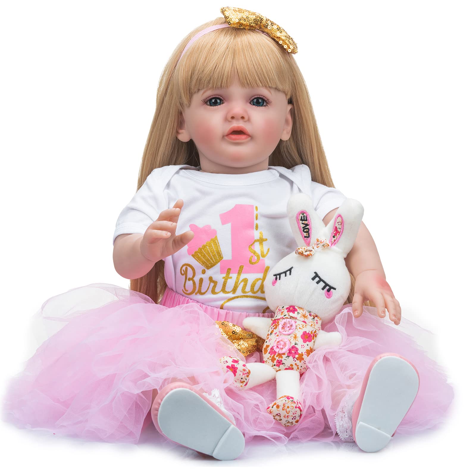 Amazon.co.jp: 60CM立っている幼児女の子リボーンドール人形24インチ