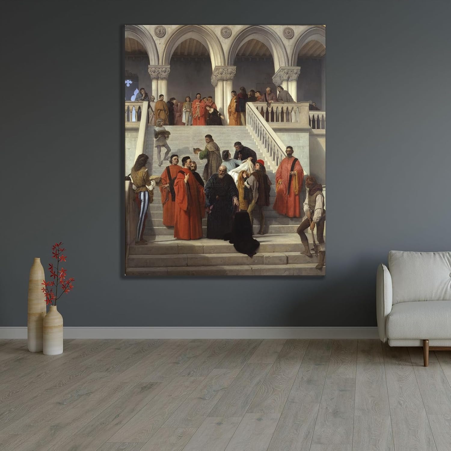 ArtDirect The Last Moments of Doge Marino Faliero (1867) Unframed Art Print Giclee Poster by Francesco Hayez - Ready for Framing with Customization Sizes 8x10, 11x14, 16x20, 24x30, 36x45 and 48x60 inches