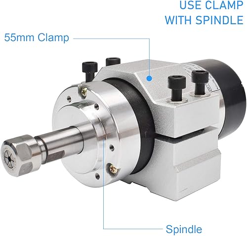Miniatura 6 de Daedalus Soporte de montaje de abrazadera de husillo de 2.165 in Uso para máquina de motor de fresado CNC de husillo (abrazadera de 2.165 in)