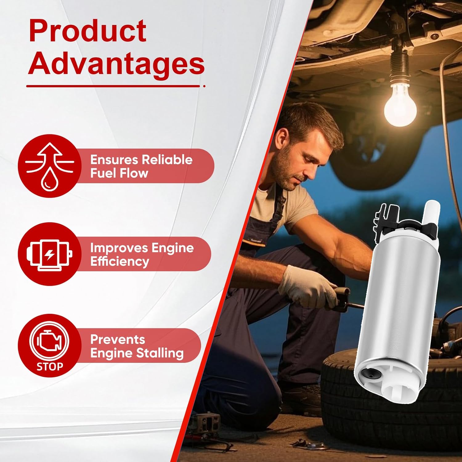 FP-16 PR-17 Fuel Pump and Regulator Comaptible with Gator 2011-2017 XUV 590I 625I 825I 850I XUV590I XUV625I XUV825I XUV850I, AM136612 E11001 AUC11498