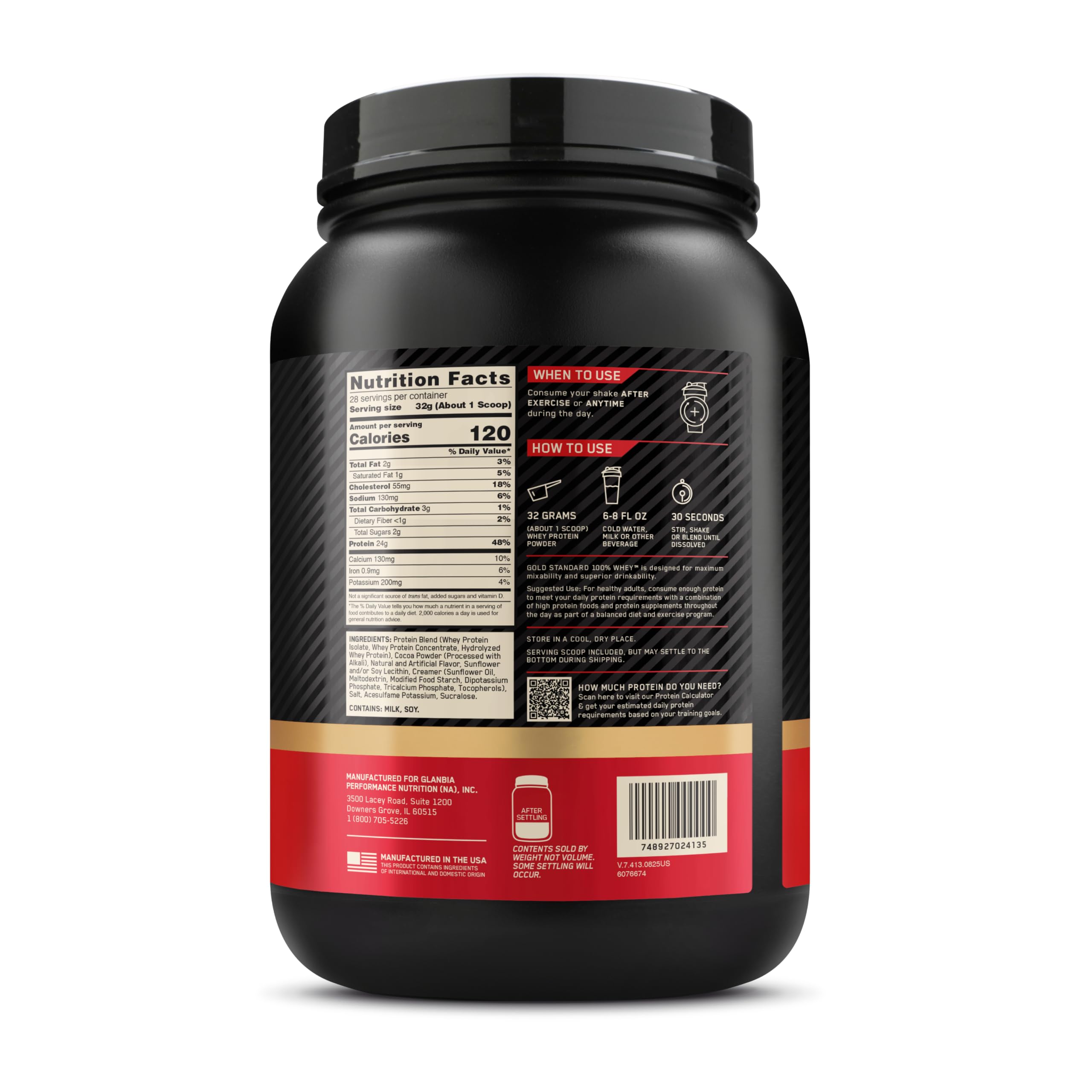 Optimum Nutrition Gold Standard Whey Protein, Extreme Milk Chocolate, 2 LB — Amazon image 10