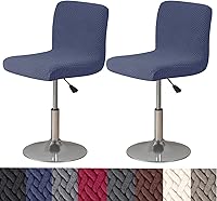 Vista 1 de HFCNMY Fundas para taburetes de bar con respaldos, paquete de 2 fundas elásticas para taburetes de bar, fundas de taburete de bar jacquard, fundas