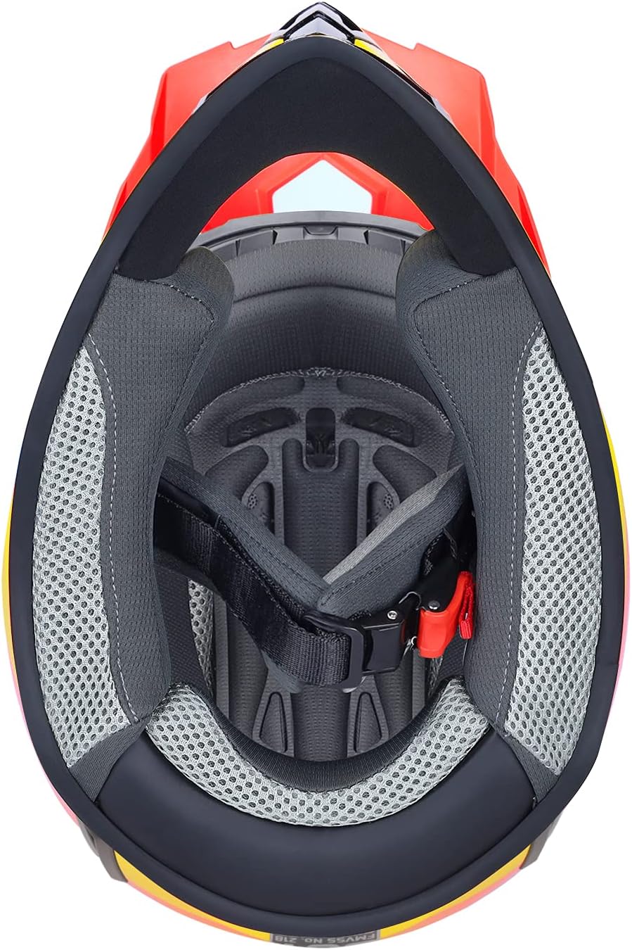 GLX GX623 Youth ATV/Dirt Bike Helmet Combo - Retro Yellow, Large - DOT