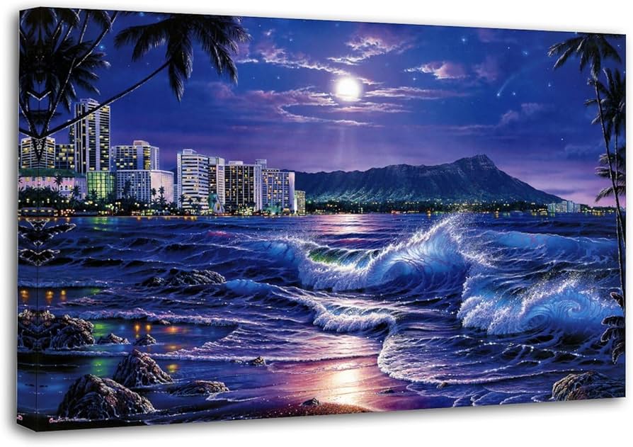 Amazon.com: Christian Riese Lassen Waikiki Romance Poster