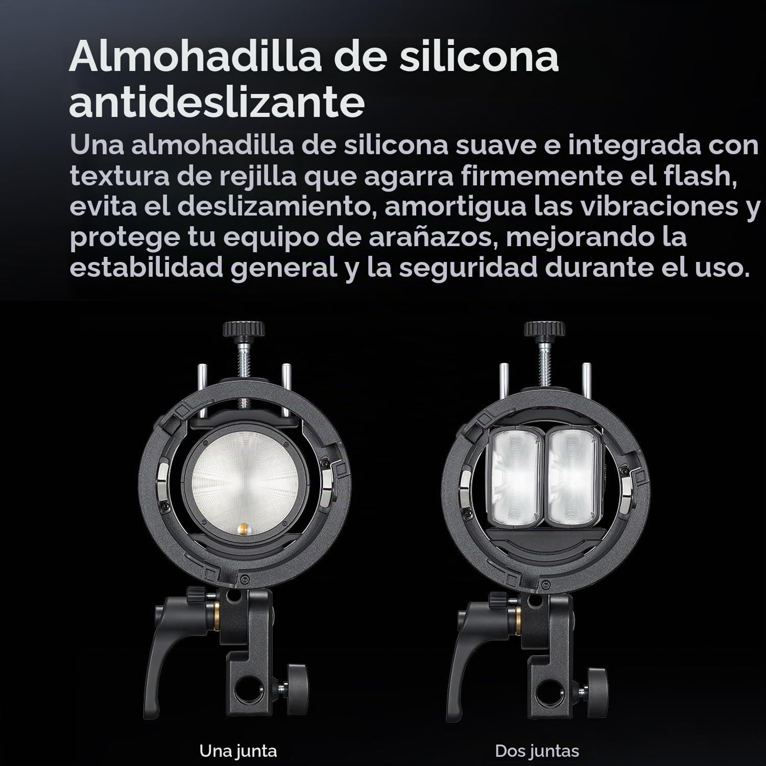 Godox S3 Soporte Speedlite, Soporte Bowens Actualizado con Zapata Fría para Godox AD200Pro AD300Pro AD400Pro AD100Pro V1 V860III TT685III TT600 TT350(Versión Actualizada de S2)
