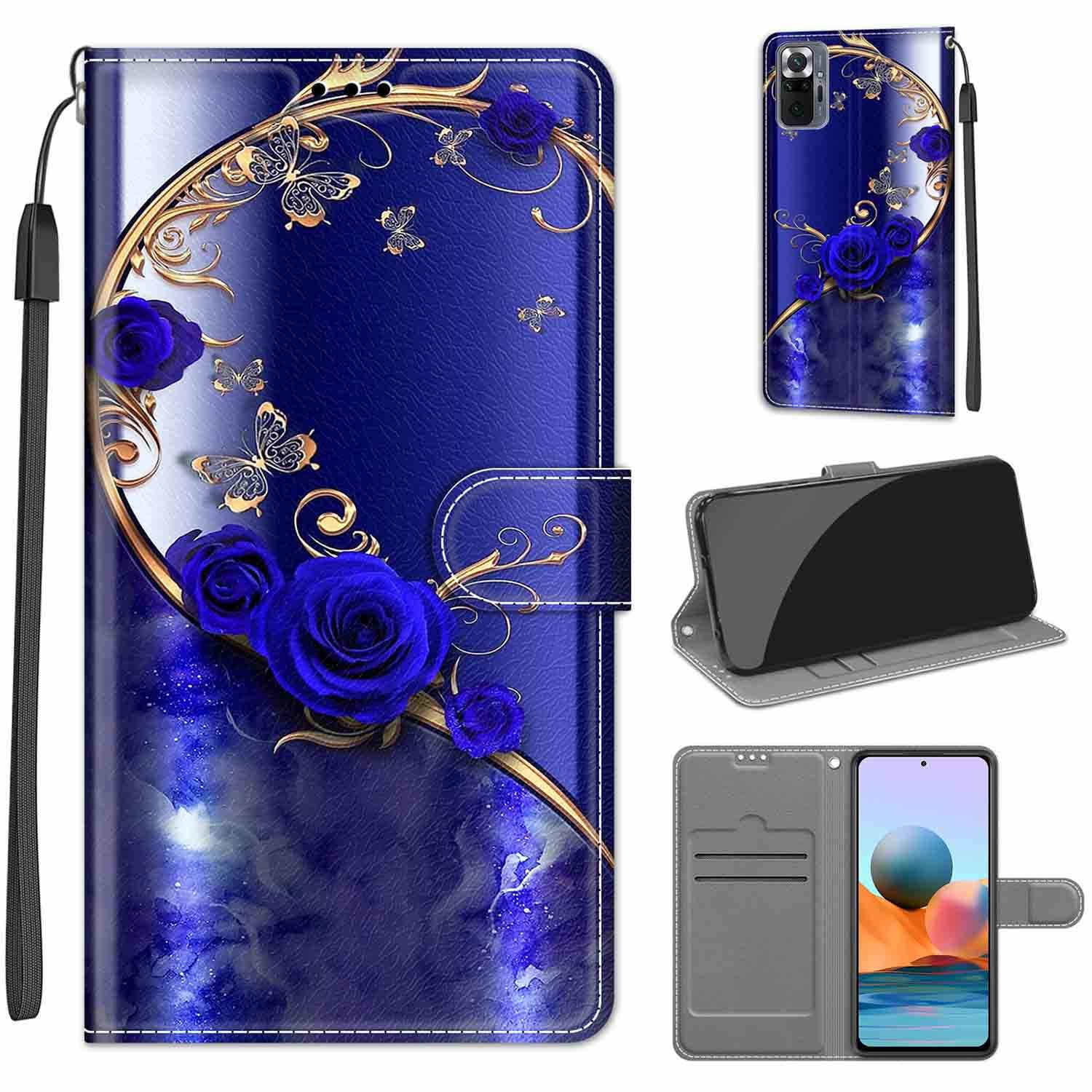 Handyhülle Für Xiaomi Redmi Note 10 Pro/Pro Max - Leder Flip Case Mit Standfunktion, Magnetverschluss & Kartenfächern