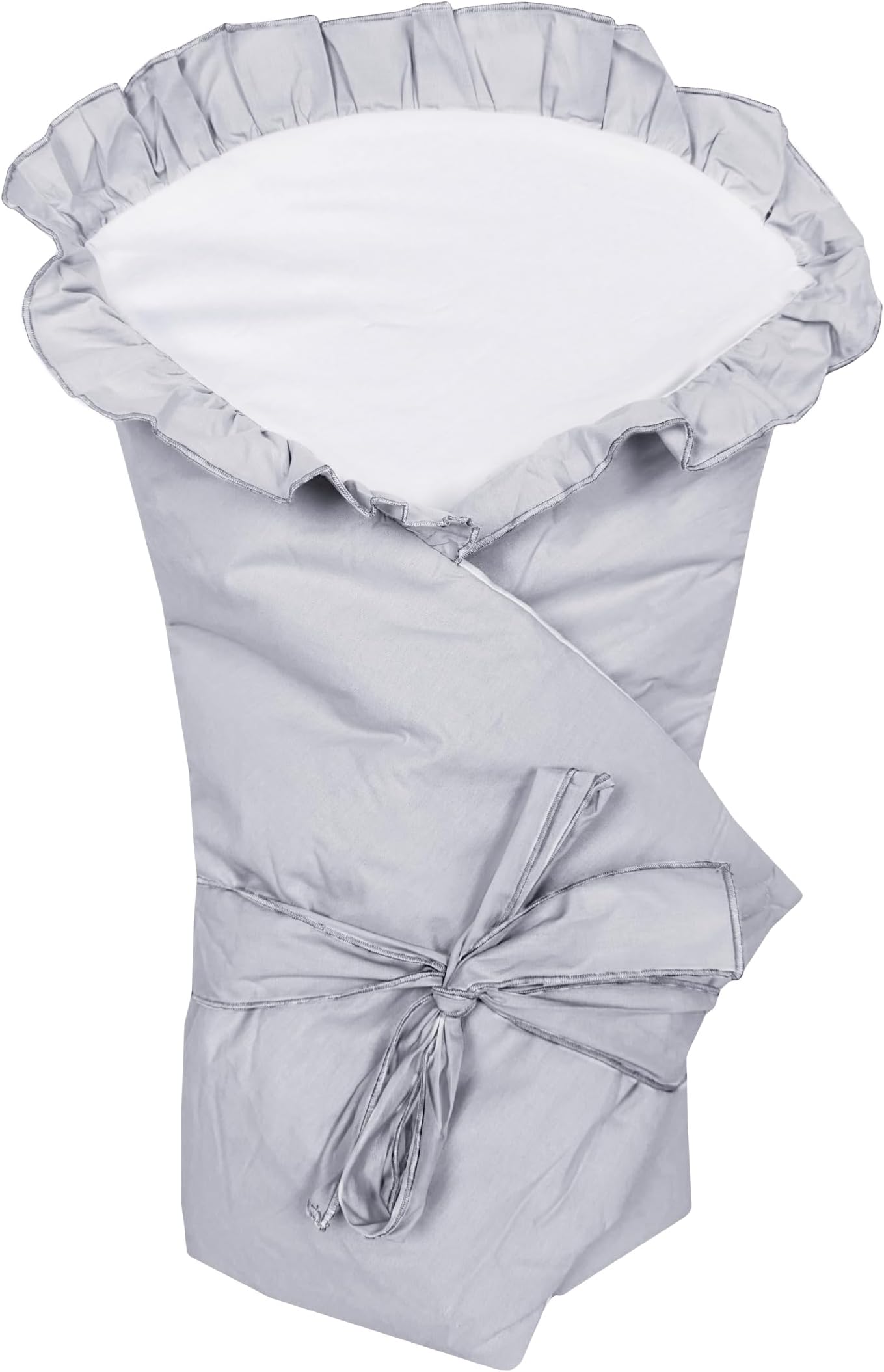 Baby Infant Cotton Swaddle Wrap/Newborn Swaddling Blanket Duvet Quilt (Grey)