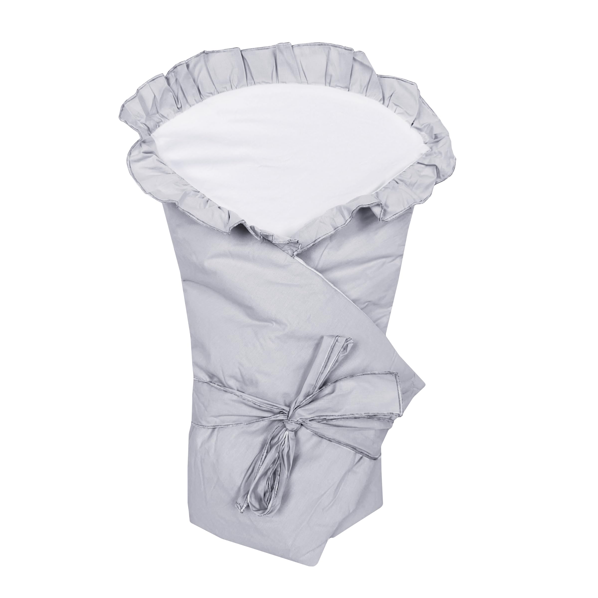 Baby Infant Cotton Swaddle Wrap/Newborn Swaddling Blanket Duvet Quilt (Grey)