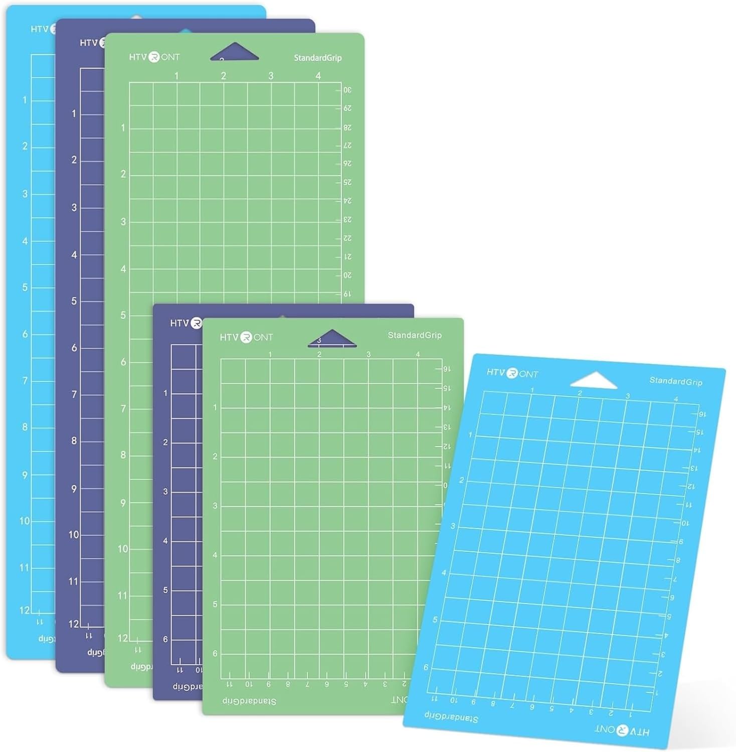 Cutting Mat Compatible with Cricut Joy, 6 Pack Cutting Mats (3 Pcs 4.5X12in & 3 Pcs 4.5X6.5in), Variety Adhesive Cutting Mats Replacement Accessories Compatible with Cricut Joy Accessories