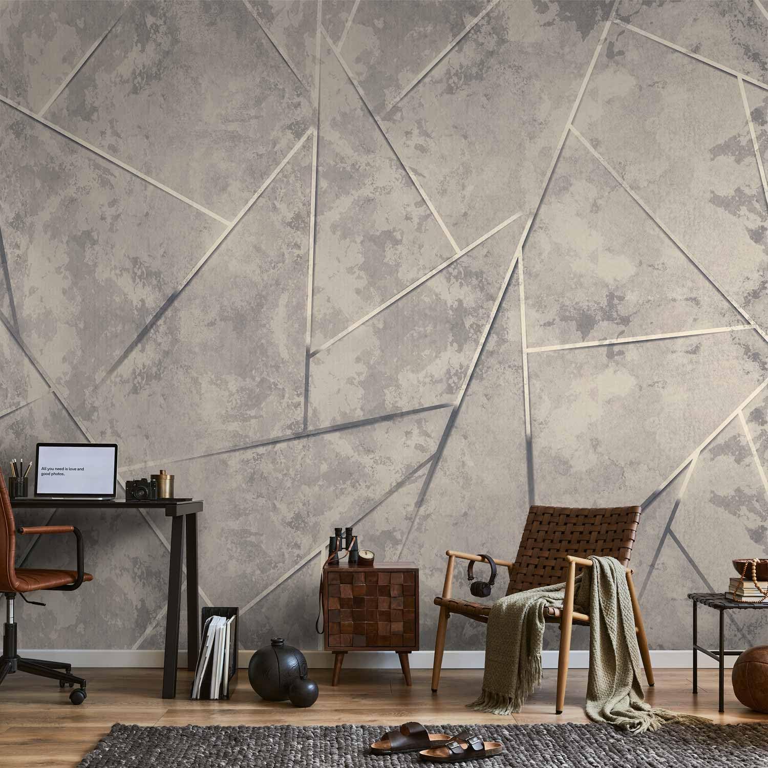 Murando Fotomurales Beton Optica 100x70 Cm XXL Papel Pintado