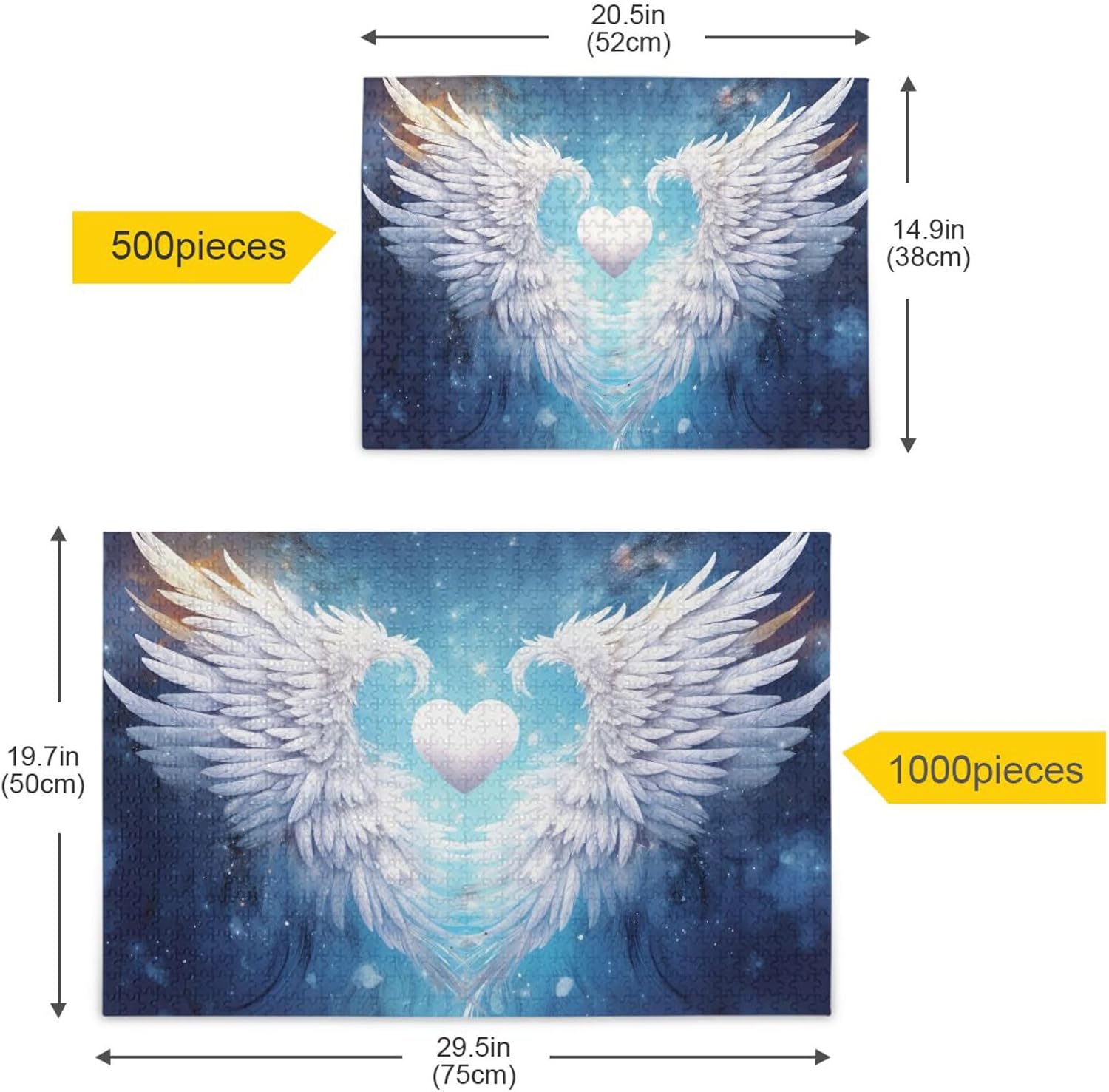 Angel Wings Jigsaw Puzzles 1000 Pieces Games Educational Gift Home Decor for Adults S0402840