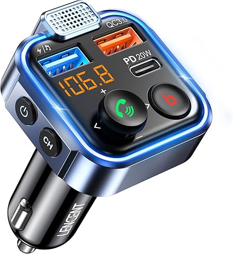 LENCENT FM Transmitter in-Car Adapter