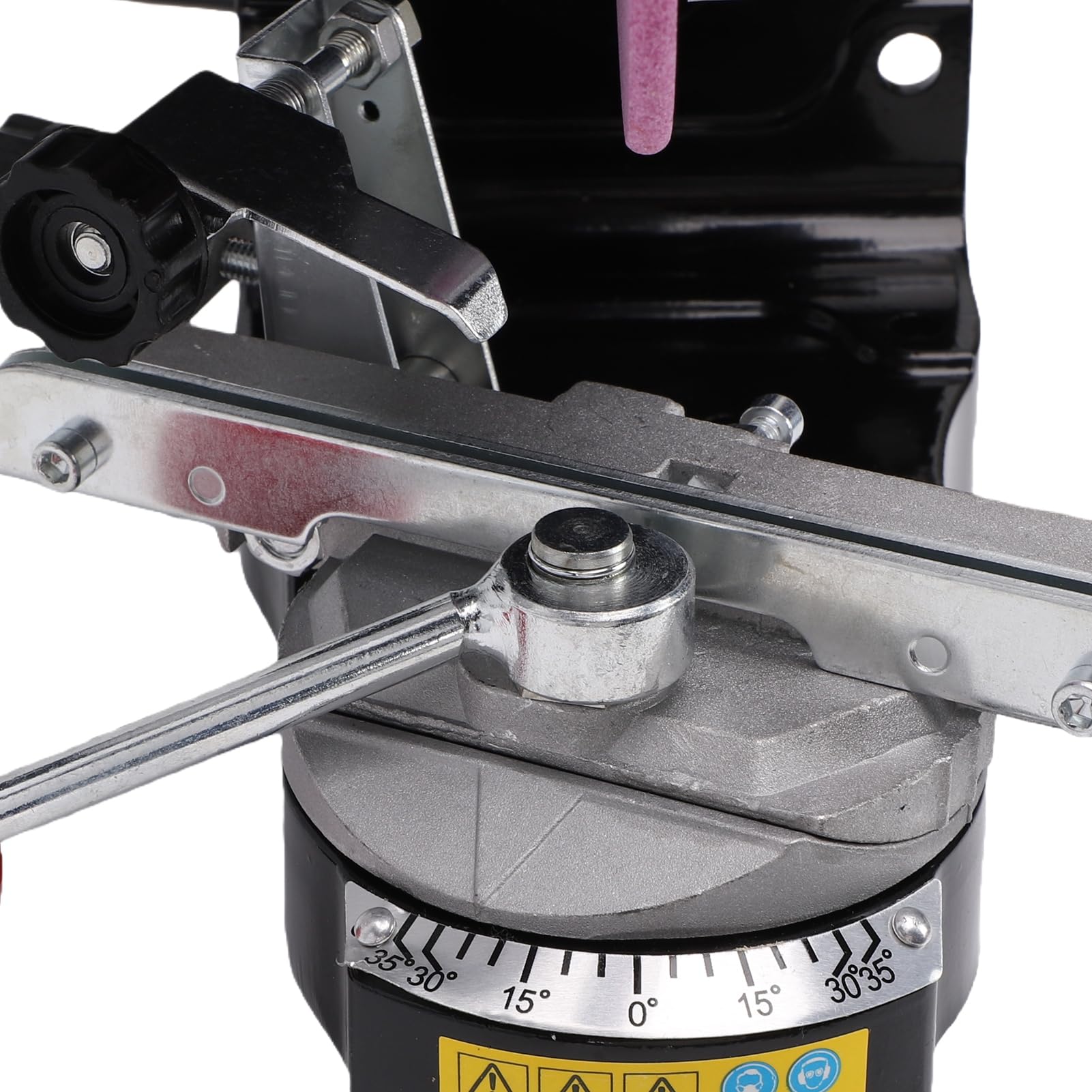 AMONIDA Afilador de Motosierra 230W 3000RPM Ángulo Ajustable con 2 Ruedas (Enchufe europeo 220V)