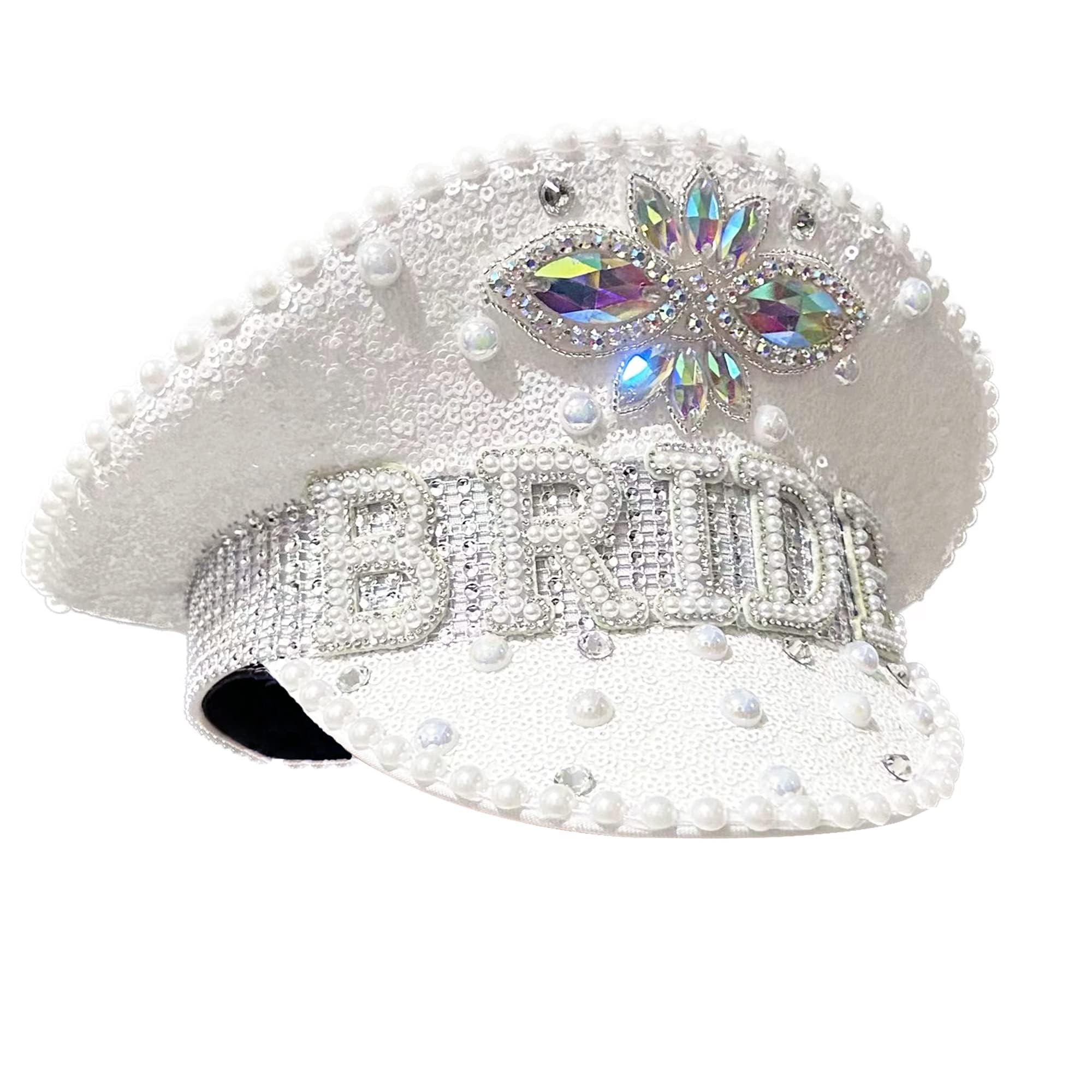 luckystardom Handmade Hat Bride Hat - Hen Party Games Photo Booth Props Accessories - Great for Hen Parties 28001801