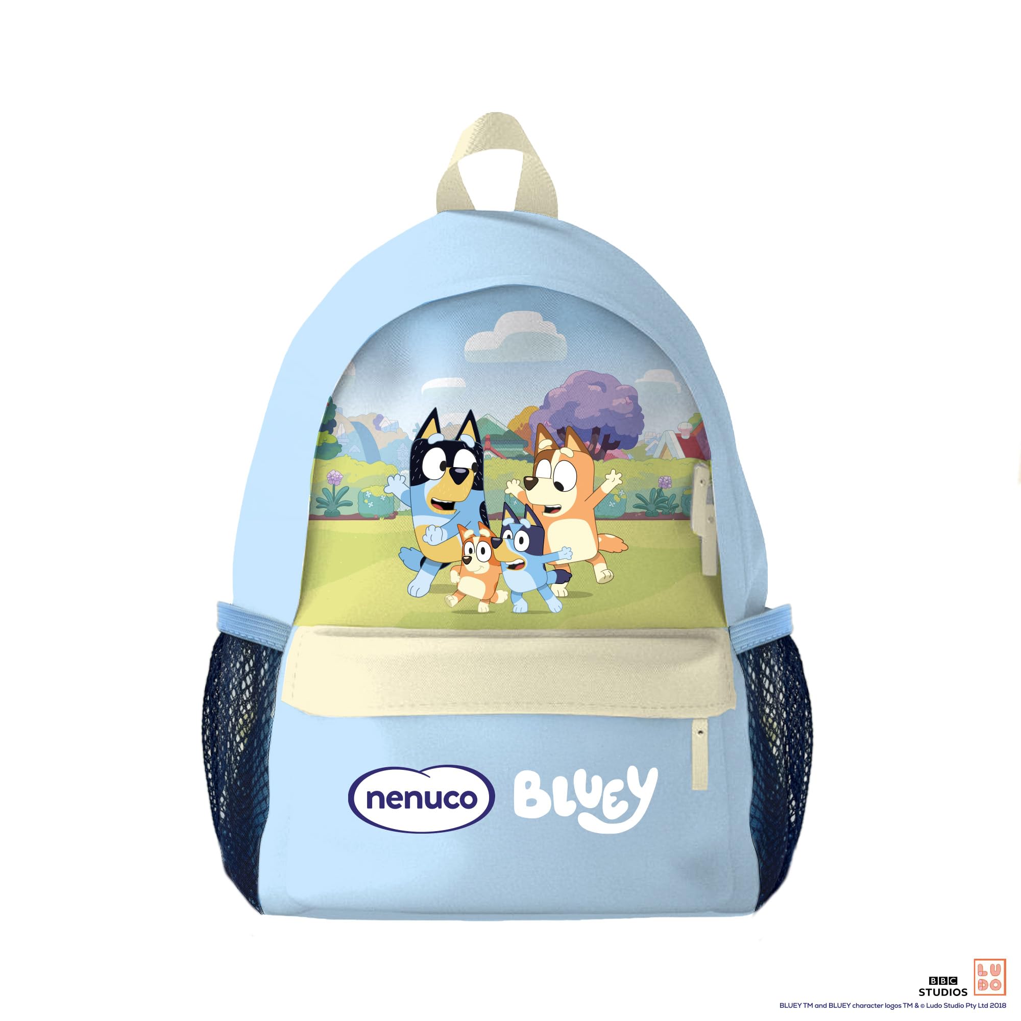 Nenuco Pack Infantil Mochila Bluey – Edición Limitada, con Champú Suave 200 ml, Jabón Líquido 200 ml y Colonia Nenuco 240 ml