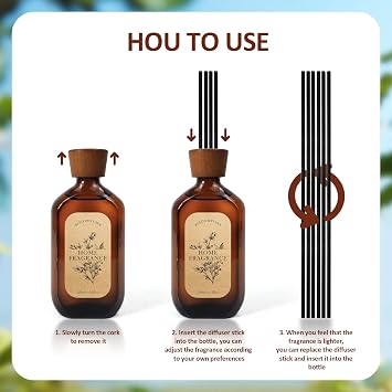 SCENTORINI Reed Diffuser 120ml Lavender Vanilla Home Fragrance Sticks