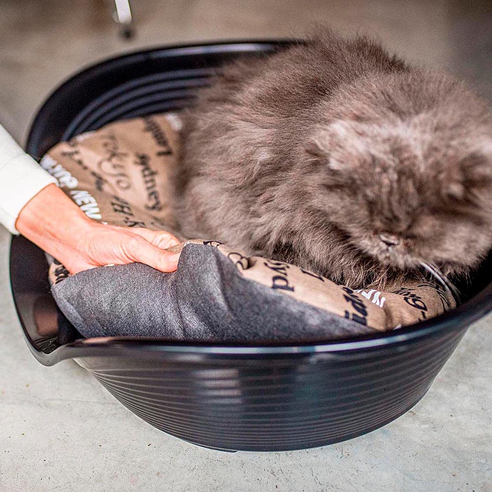 Ferplast - Cuccia per cani e gatti - Cuscino per cani di piccole dimensioni - Materassino per cani - Tappetino per cucce e auto - Morbido letto per cani - Relax, 55 x 36 CM, MARRONE