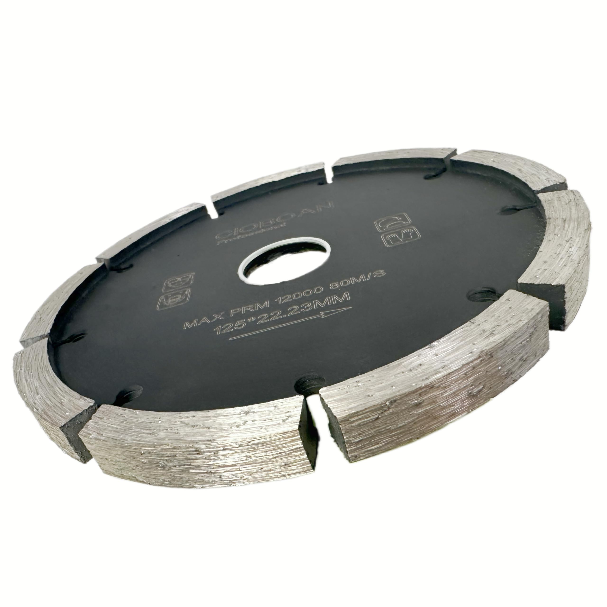 Disque Diamant Professionnel 125mm Pour Fraisage Joints Mortier - Épaisseur 9.5mm, Alésage 22.23mm - Pour Béton, Pierre, Ciment