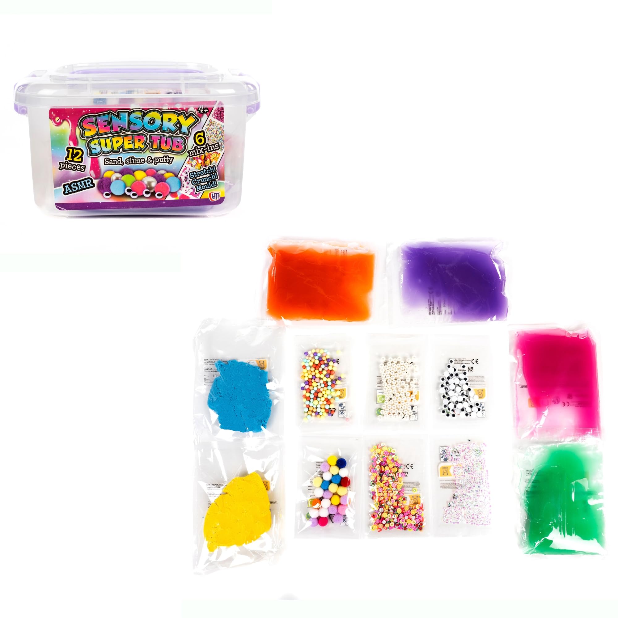 HTI Creative Play Super Sensory Tub for Kids, Assorted, 11cm x 14cm x 19.5cm