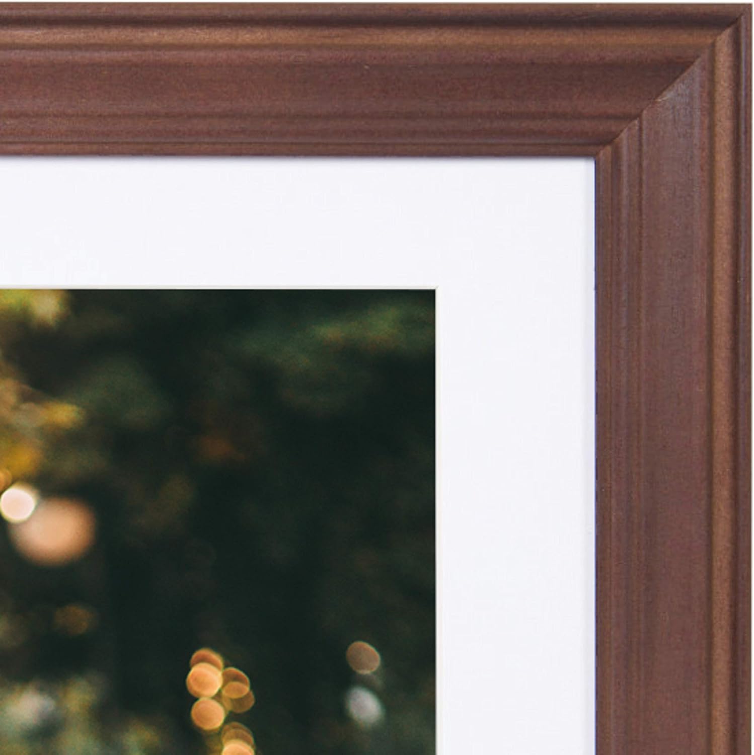 Kate and Laurel Bordeaux Gallery Multi Size Picture Frame Wall Kit, Set of 6, Dark Espresso Brown, Chic Photo Frames for Wall