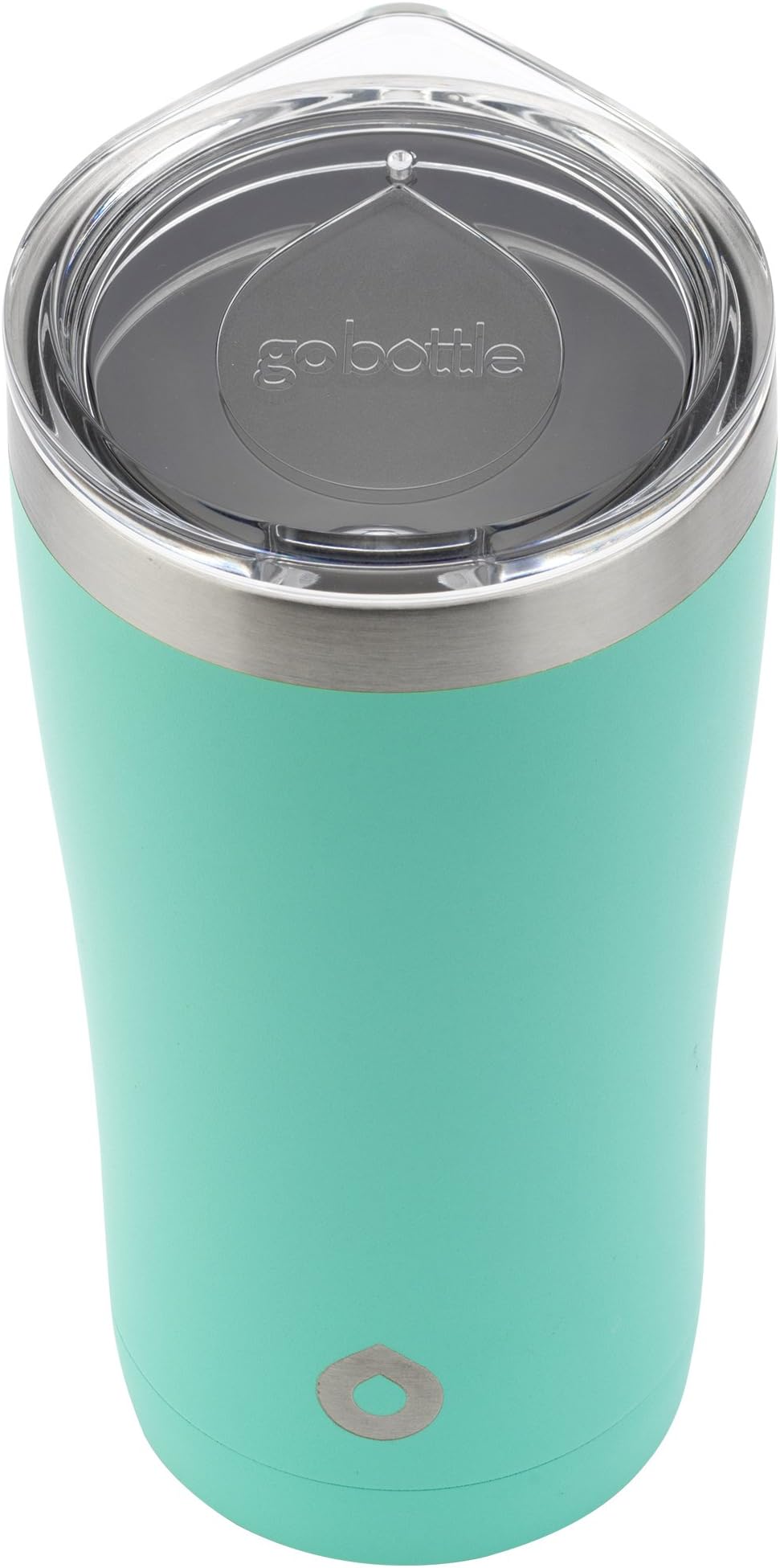 Fuel Tumbler, Double Wall, Vacuum Insulated Stainless Steel, Travel Cup for Hot and Cold Drinks, 20oz, Aqua
