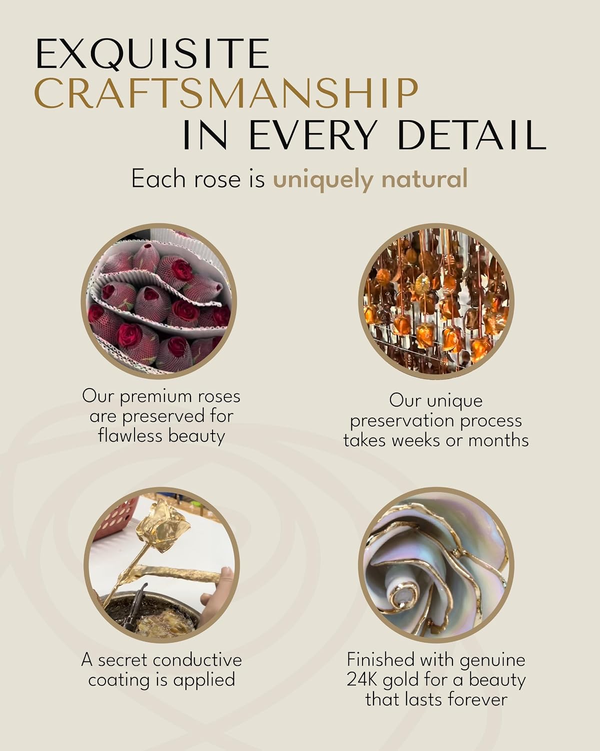 Forever Rose Hand-Dipped in 24K Gold, Opal October Birthstone