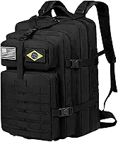 Mochila 50L Design Militar Grande Capacidade, Resistente à Água, Compartimento para Notebook, Mochila para Trilhas, Viagens, Camping Uso Diário Masculina Feminina Unissex