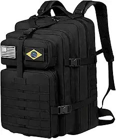 Mochila 50L Design Militar Grande Capacidade, Resistente à Água, Compartimento para Notebook, Mochila para Trilhas, Viagens, Camping Uso Diário Masculina Feminina Unissex