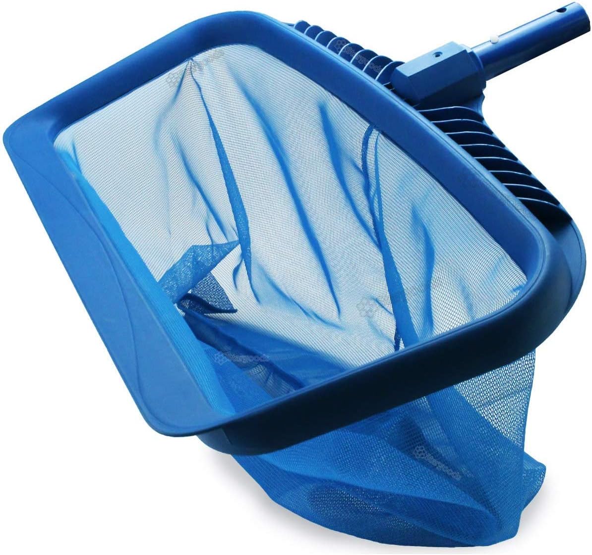 Hengbo Pool Skimmer Net, Heavy Duty Leaf Rake Cleaning Tool with Long Fine Mesh Net - C-205