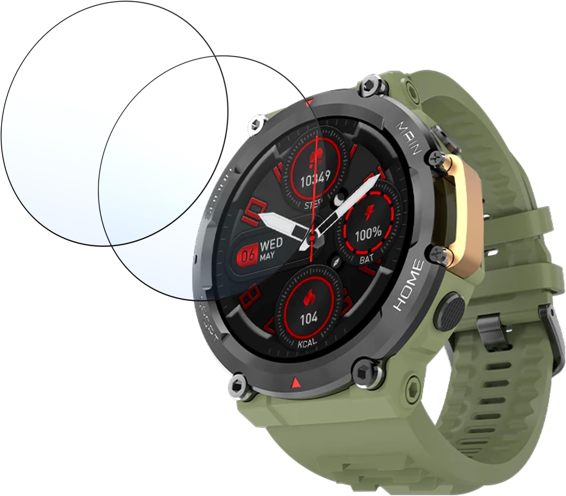 DVTECH® (Pack of 02 Protective Ultra Clear Unbreakable Smartwatch Screen Protector for Fire Boltt Artillery (Not a Tempered glass)
