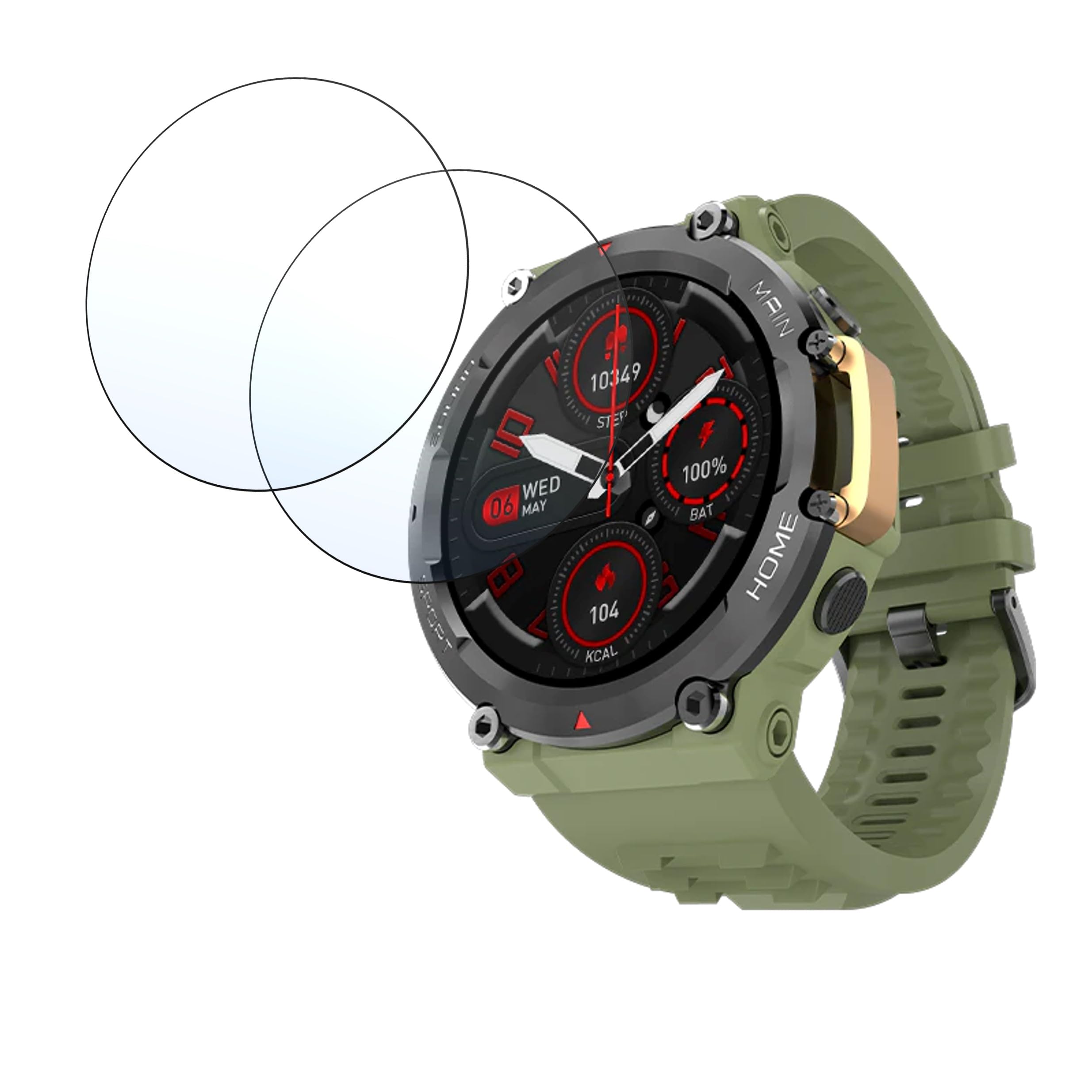DVTECH® (Pack of 02 Protective Ultra Clear Unbreakable Smartwatch Screen Protector for Fire Boltt Artillery (Not a Tempered glass)
