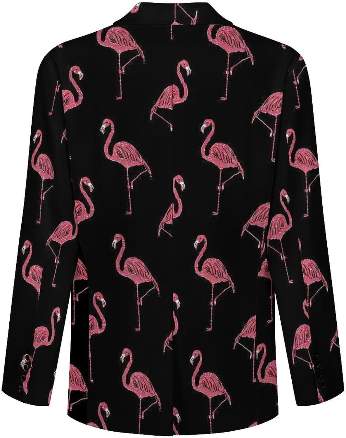Pink-Flamingo Casual Suits Jackets for Men Two Buttons Business Coat Wedding Dinner Party