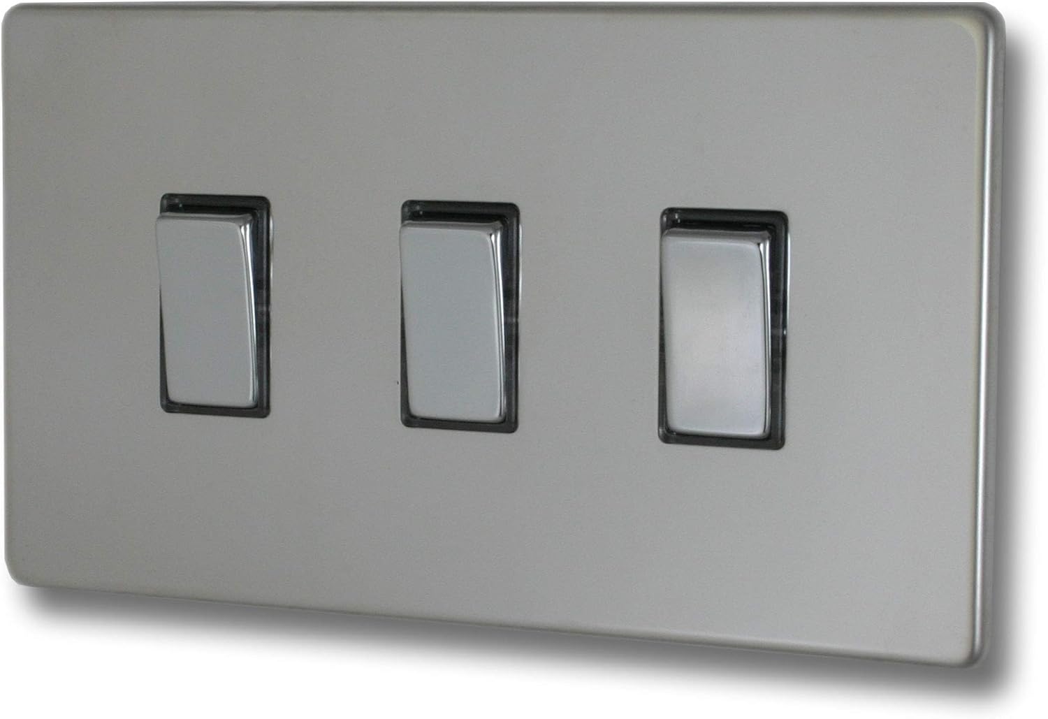 Varilight 3-Gang 10A 1- or 2-Way Rocker Light Switch (Twin Plate ...