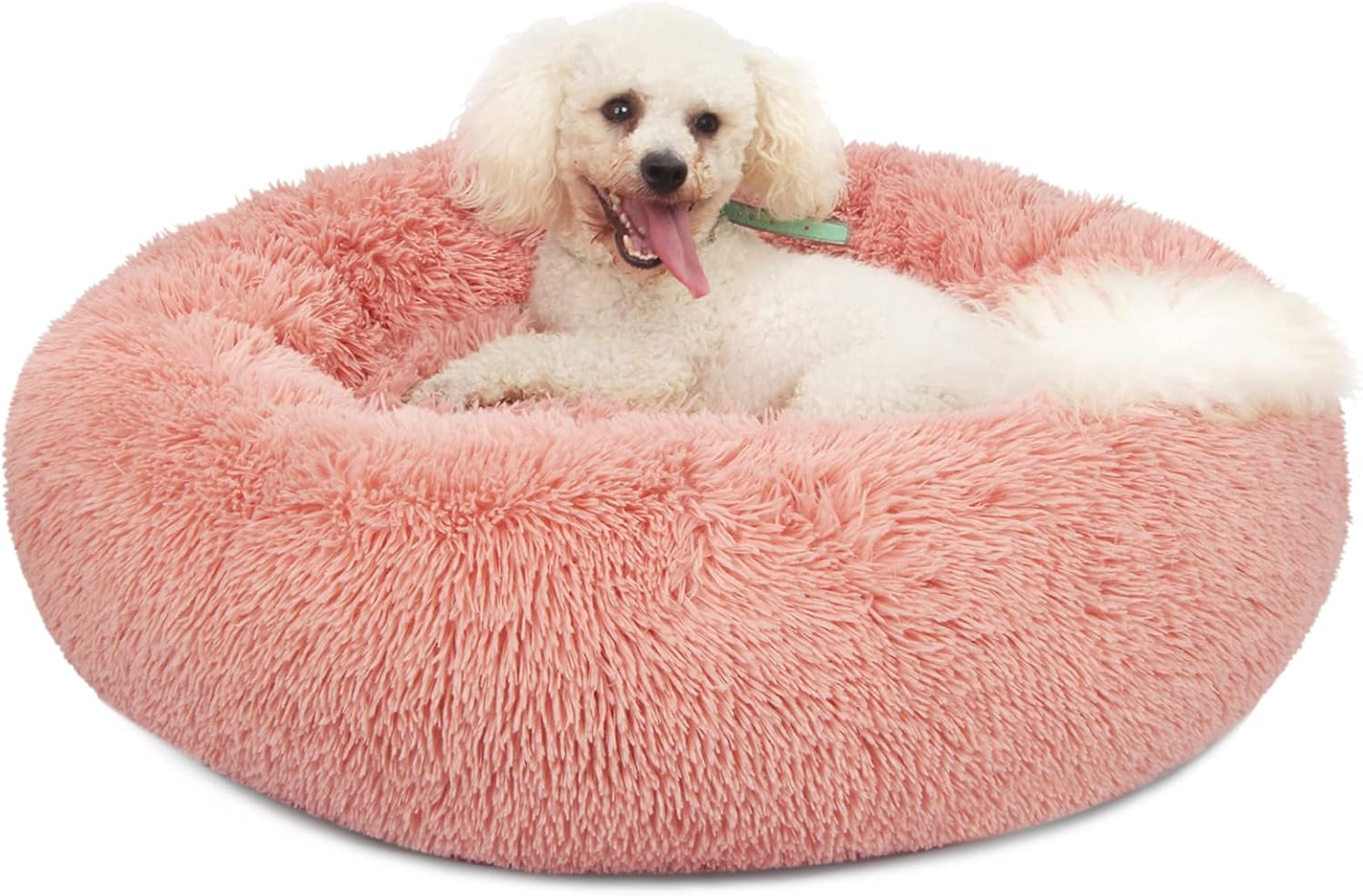 Dog Beds for Medium Dogs Washable 30 Inches Pink Dog Bean