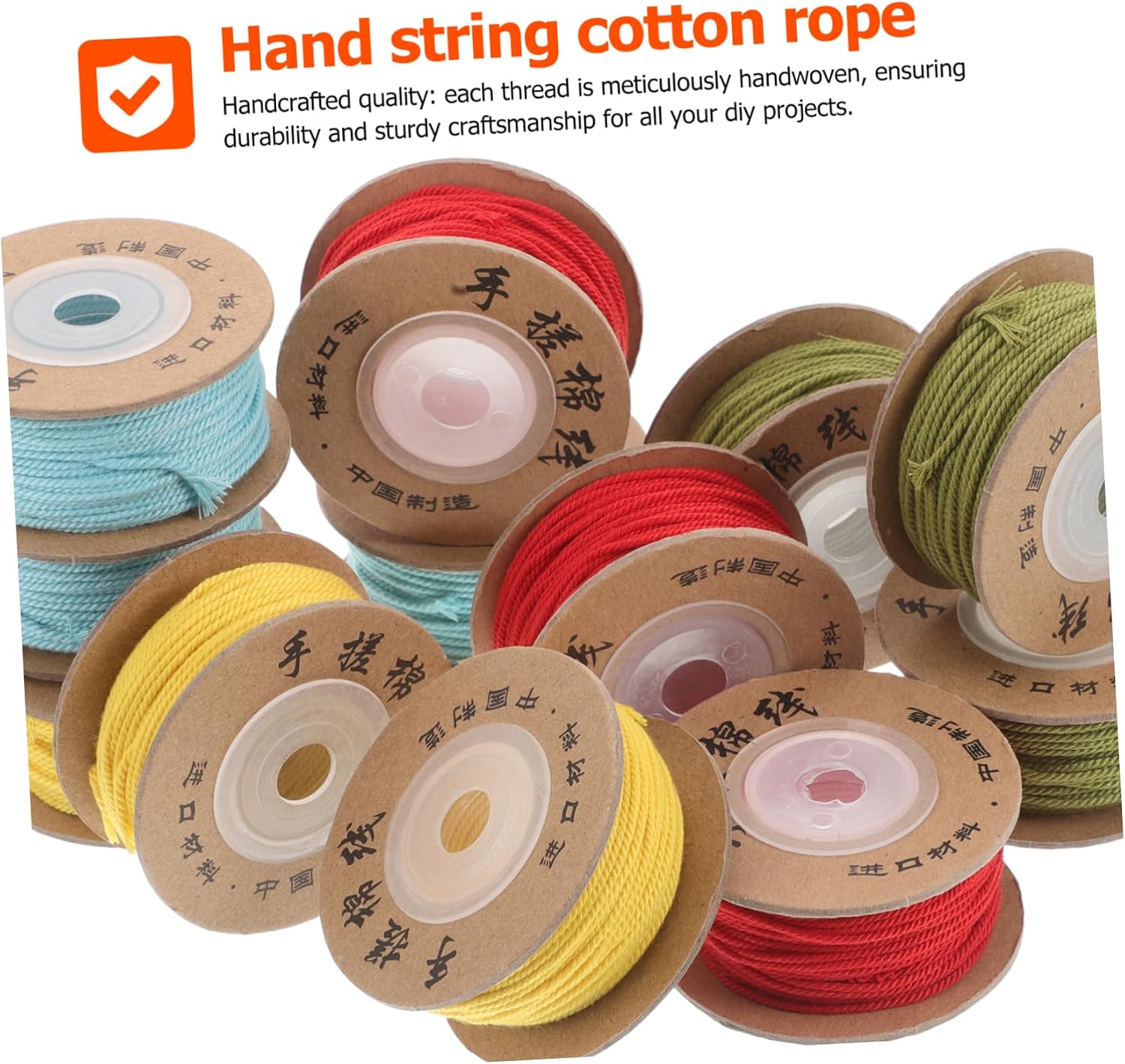 12pcs Cotton Cord for Jewelry Making, 1.2mm Beading Thread