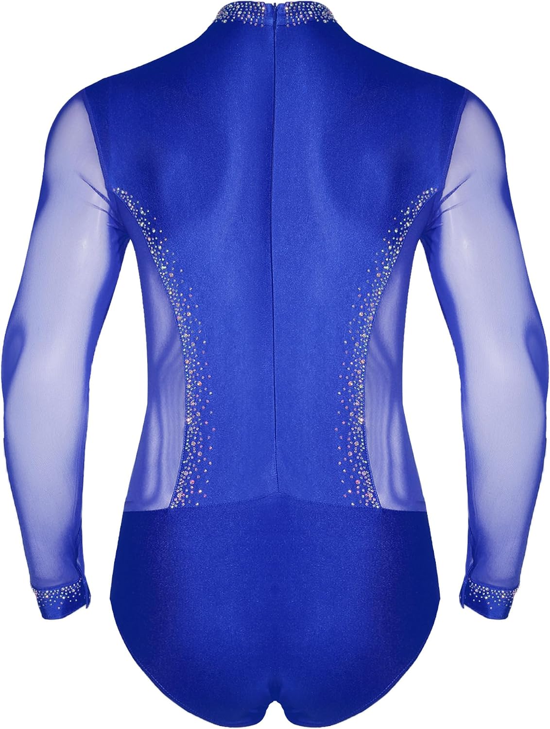 TTAO Competition Leotard Bodysuit Mens Sheer Mesh Dance