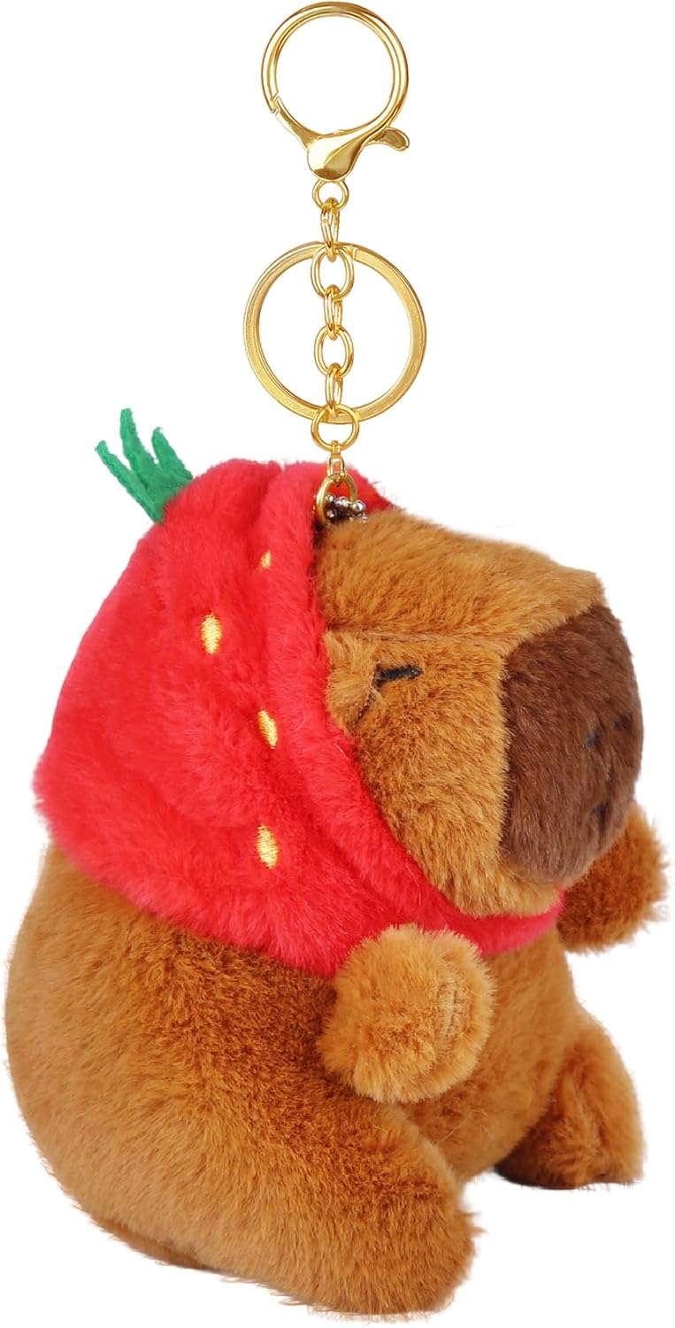 Cute Plush Keychain, Kawaii Stuffed Animal Key Chains for Women Men Girls Boys