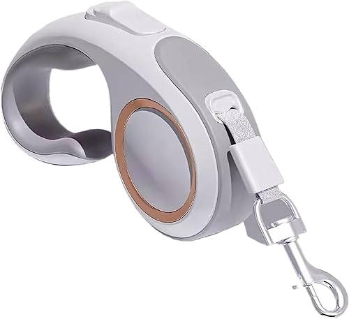 Miniatura 4 de Correa retráctil para perros  Correa resistente para manos libres para perros grandes y medianos, bloqueo con una sola mano, cinta de nailon sin