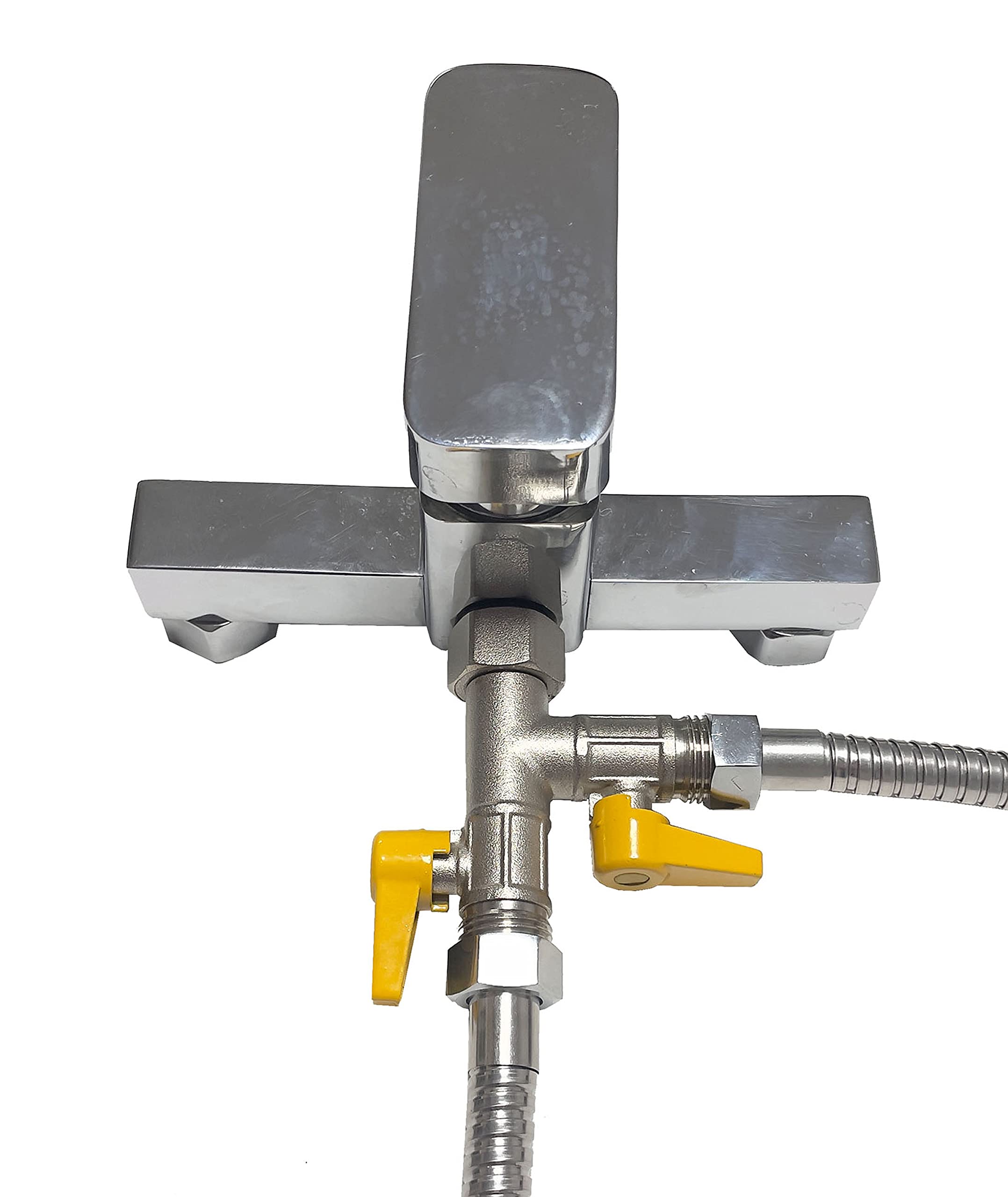 Soytich 3-way T-splitter with 2 shut-off ball valves, for connecting 2 devices/connections with 1/2 inch male thread - Image 4