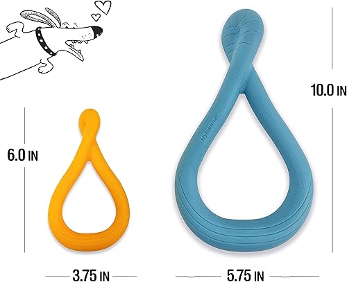 Miniatura 10 de Nylabone Tuug - Juguete interactivo para perros pequeños, ligero, flexible, flotante, juguete para juego creativo y ejercicio de perro (1 unidad)